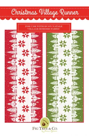Christmas Village Runner Pattern by Joanna Figueroa for Fig Tree Quits