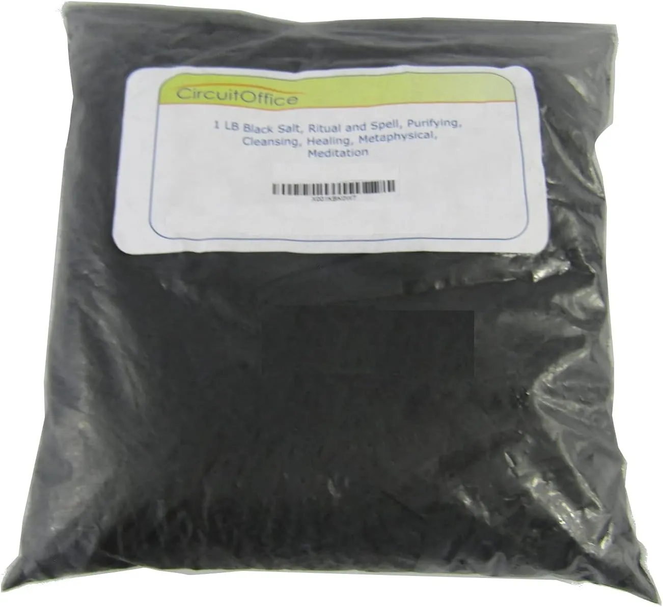 CircuitOffice 1 LB Black Salt, Ritual and Spell, Purifying, Cleansing, Healing, Metaphysical, Meditation and Wicca