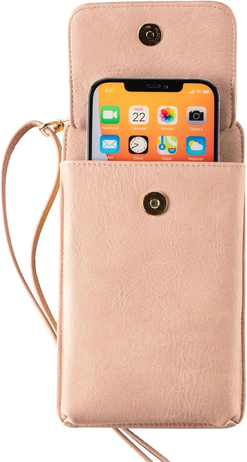Claasico Womens Crossbody Wallet & Phone Case | iPhone/Samsung/LG Magnet Cell Pouch & Handbag