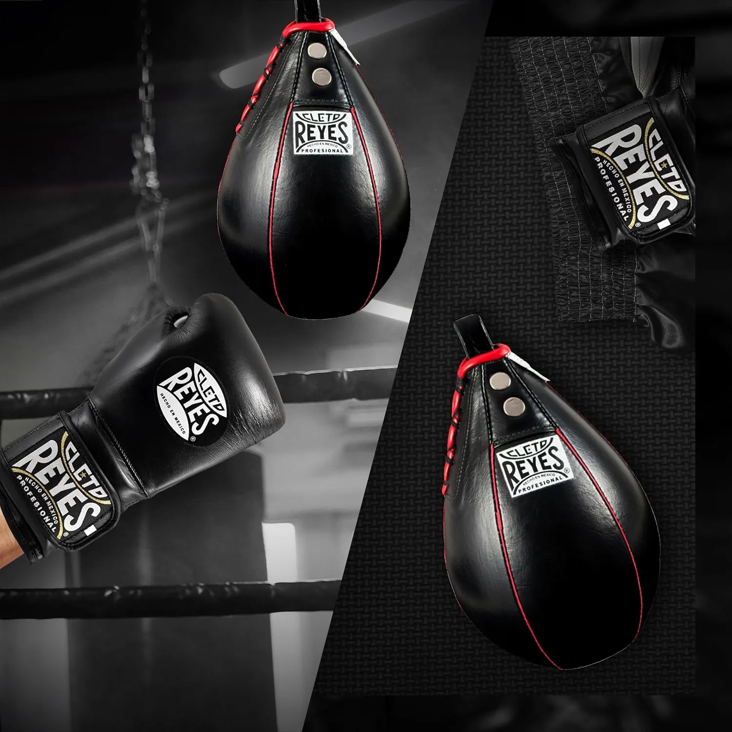 CLETO REYES Platform Leather Punching Speed Bag for Boxing, MMA, Muay Thai, Training Equipment