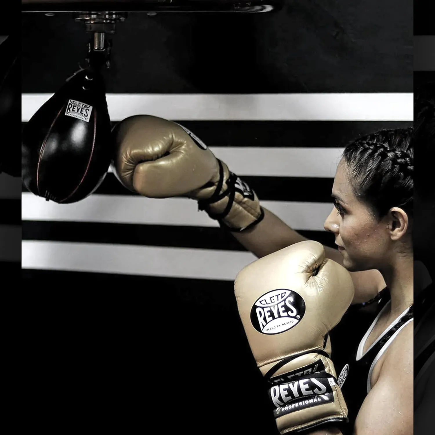 CLETO REYES Platform Leather Punching Speed Bag for Boxing, MMA, Muay Thai, Training Equipment