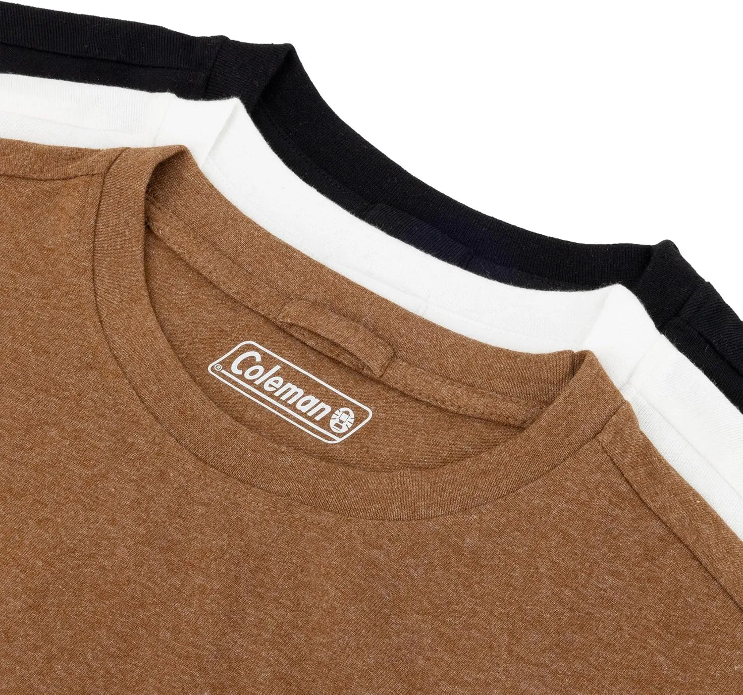 Coleman Mens Workwear Performance Short Sleeve Cotton T-Shirts Multi Color 3-Pack
