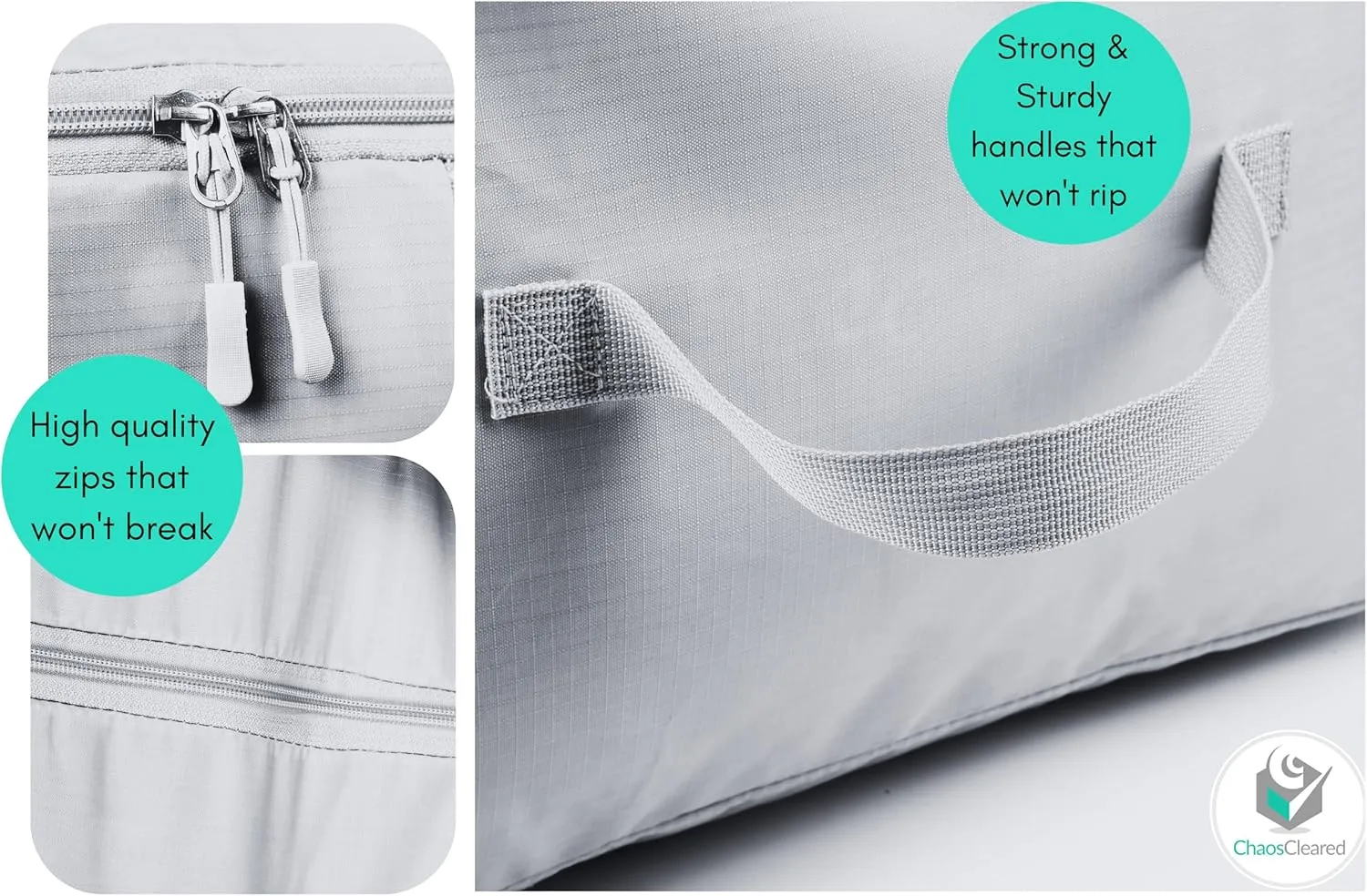 Comforter Storage Bag - Folding Organizer bag for King/Queen Comforters, Pillows, Blankets, Bedding/Quilt, Blanket, Duvet, Mothproof Space Saver; Large Collapsible Organizers, 24"x14"x11"