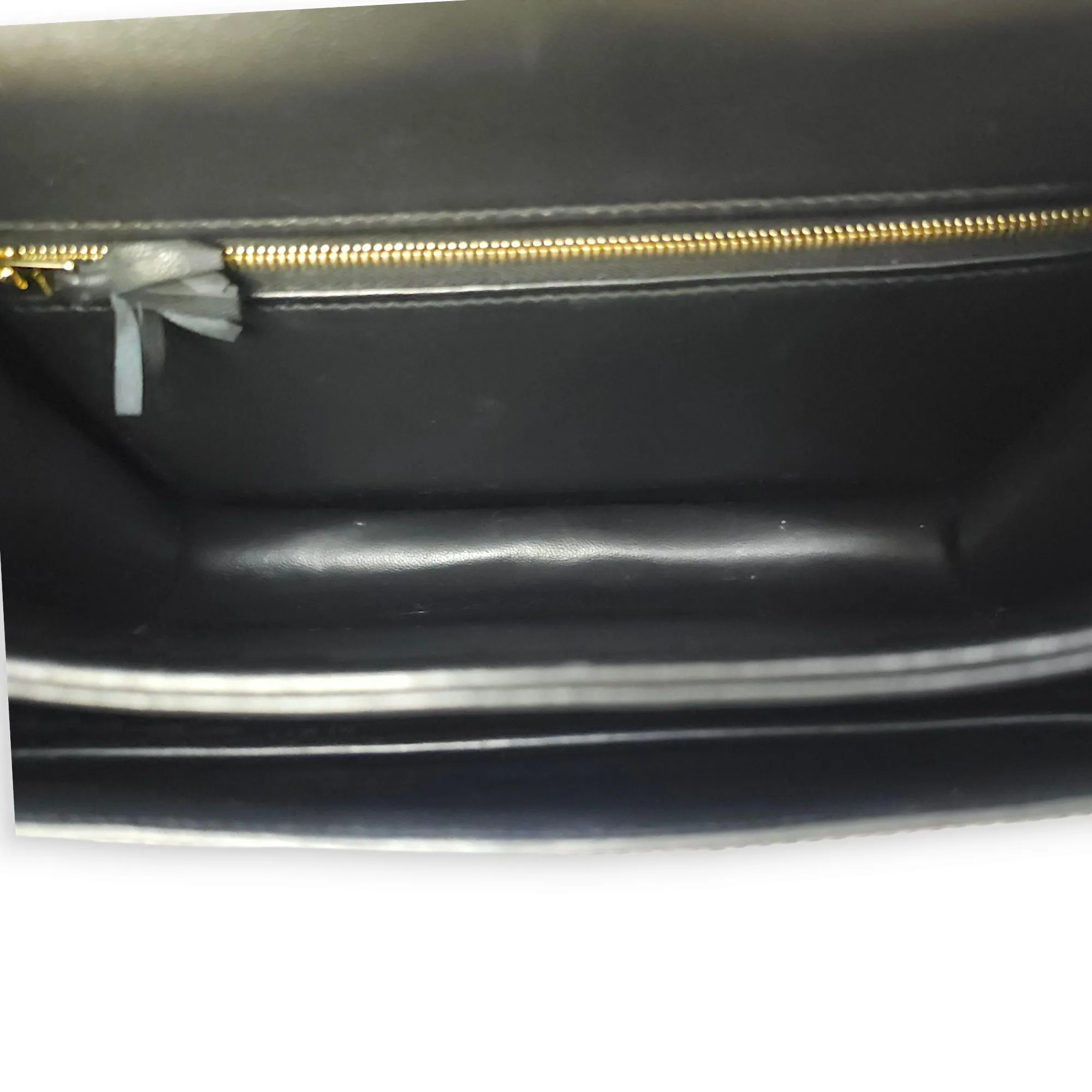 Constance 24 Black in Matte Alligator, Gold hardware