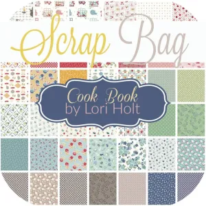 Cook Book Scrap Bag (Approx 2 Yards) by Lori Holt for Riley Blake 2 Yards DIY Quilt Fabric