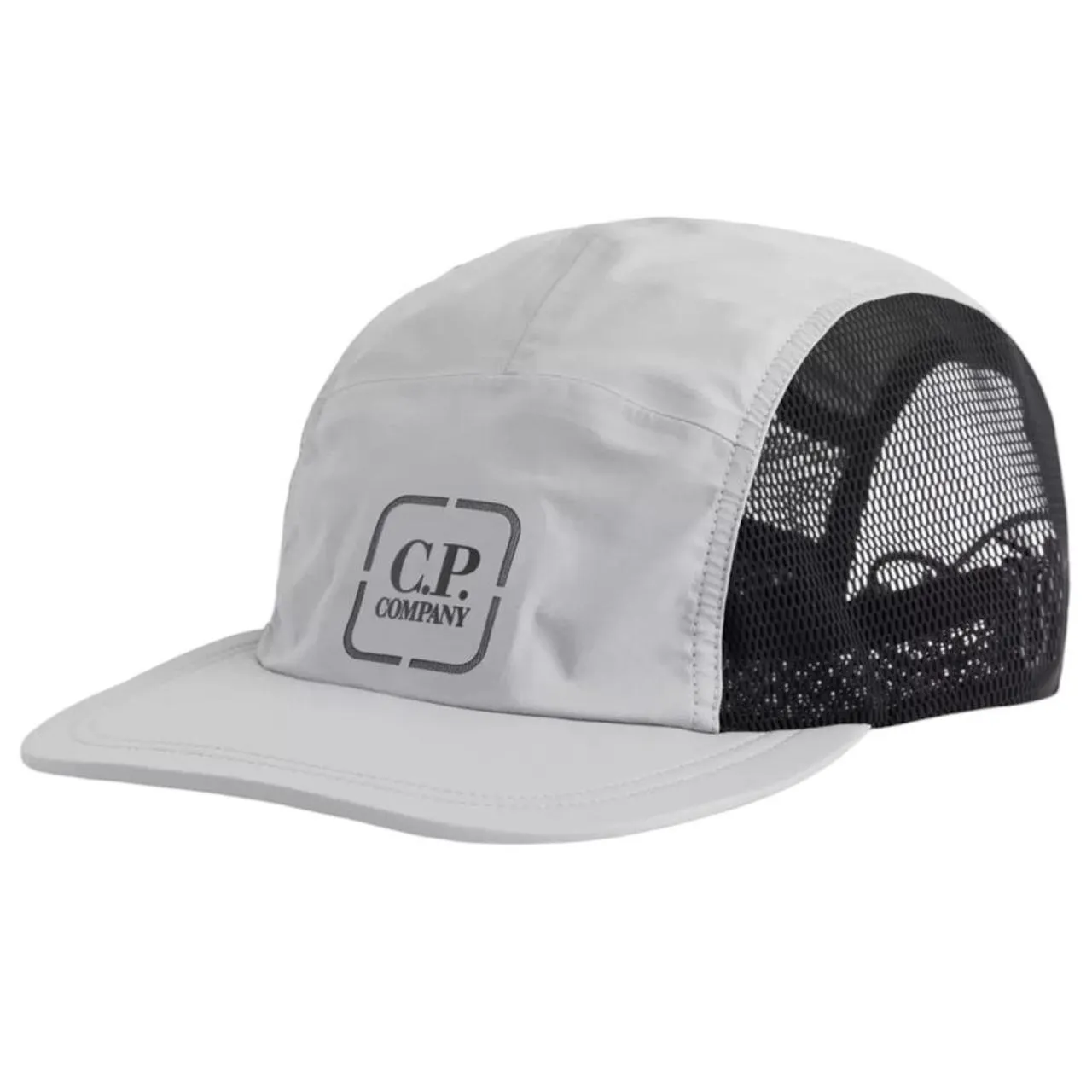 CP Company Metropolis Mesh Panel Logo Print Nylon Cap