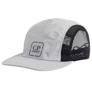 CP Company Metropolis Mesh Panel Logo Print Nylon Cap
