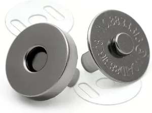 CRAFTMEMORE Magnetic Snap Buttons Strong Clasp for Purse Sewing Handbags Closures 10 Pack MNB (14 mm, Gunmetal)
