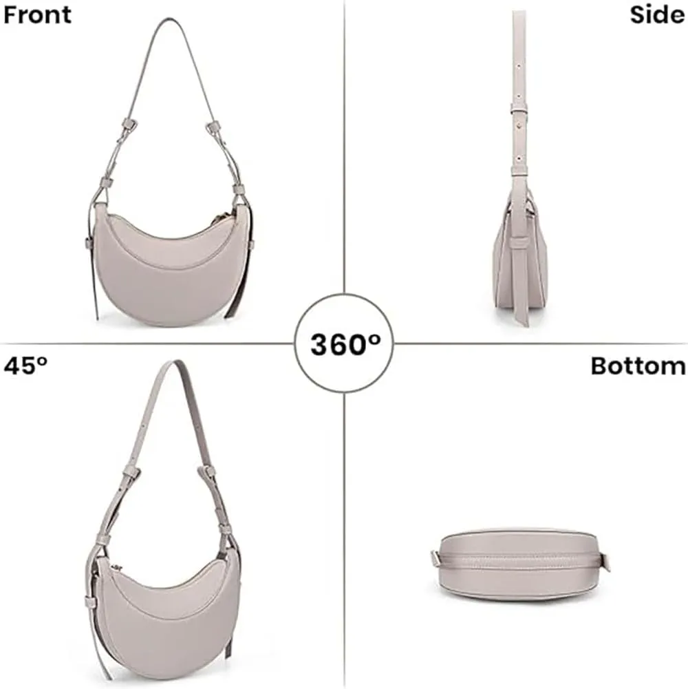 Crescent Bags For Women,PU Leather Crescent Bag, Sling Crossbody Purse Handbags Casual Dumpling
