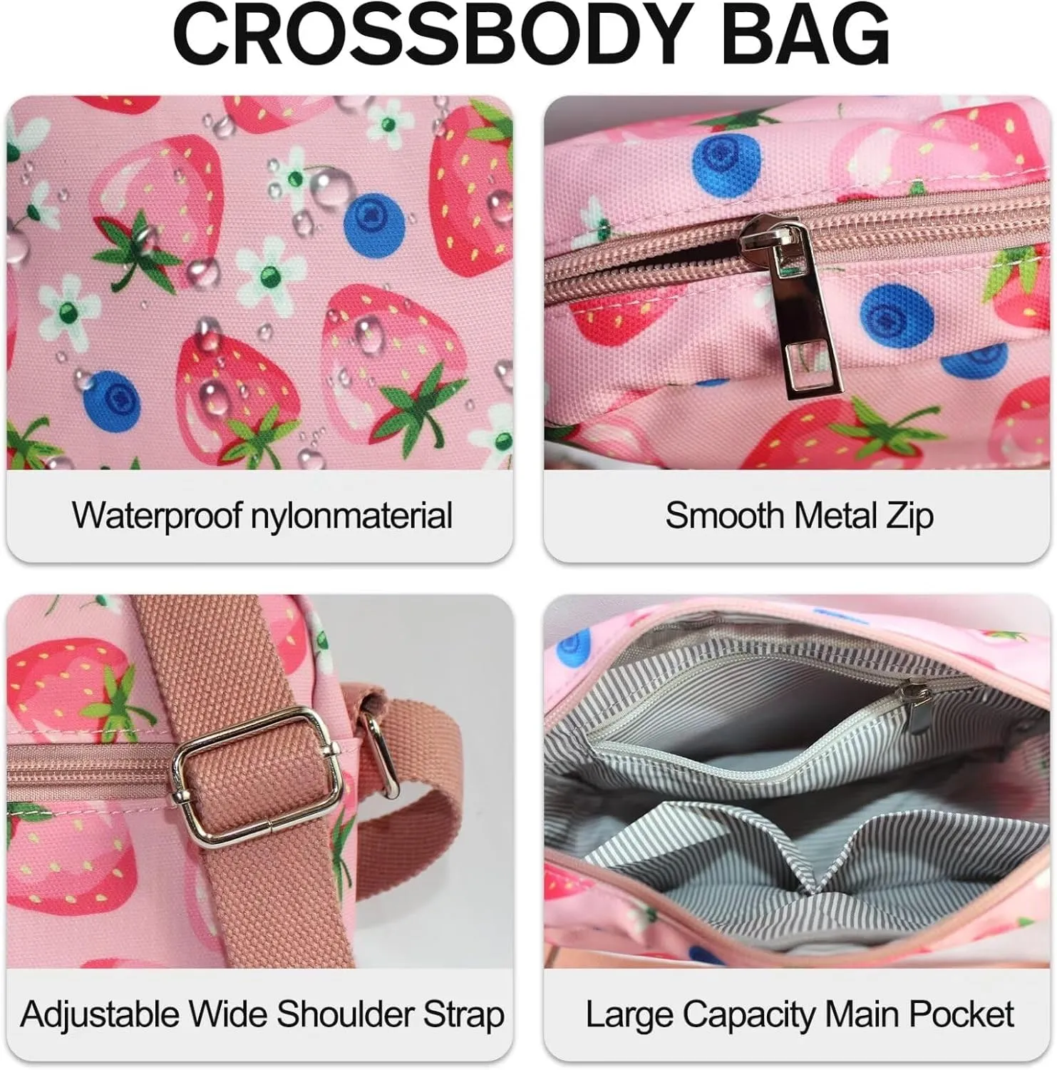 Cross body Bags for Women Lightweight Mini Crossbody Bags Everyday Bag Small Purses Travel Shoulder Bag Ladies Handbags