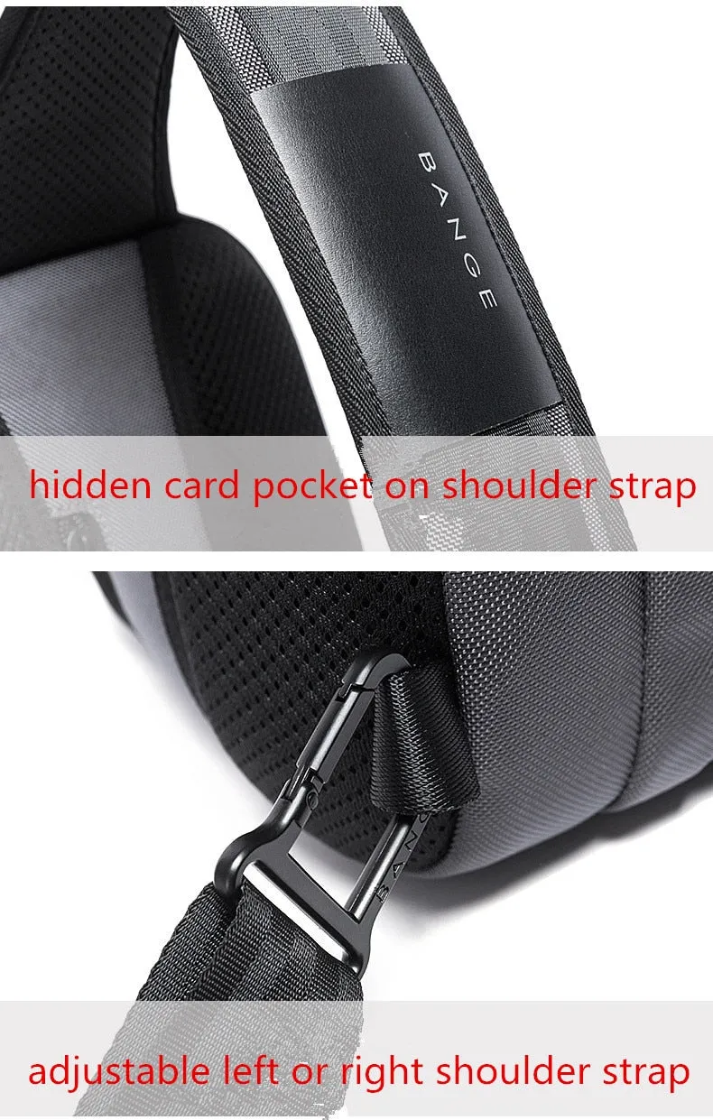 Cross Body Sling Style City Bag with USB Charging Port