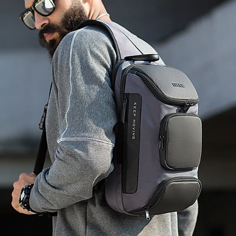 Cross Body Sling Style City Bag with USB Charging Port