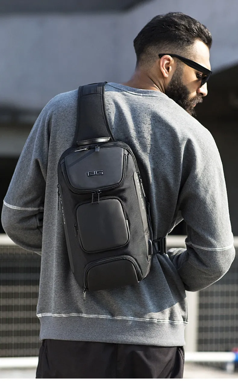 Cross Body Sling Style City Bag with USB Charging Port