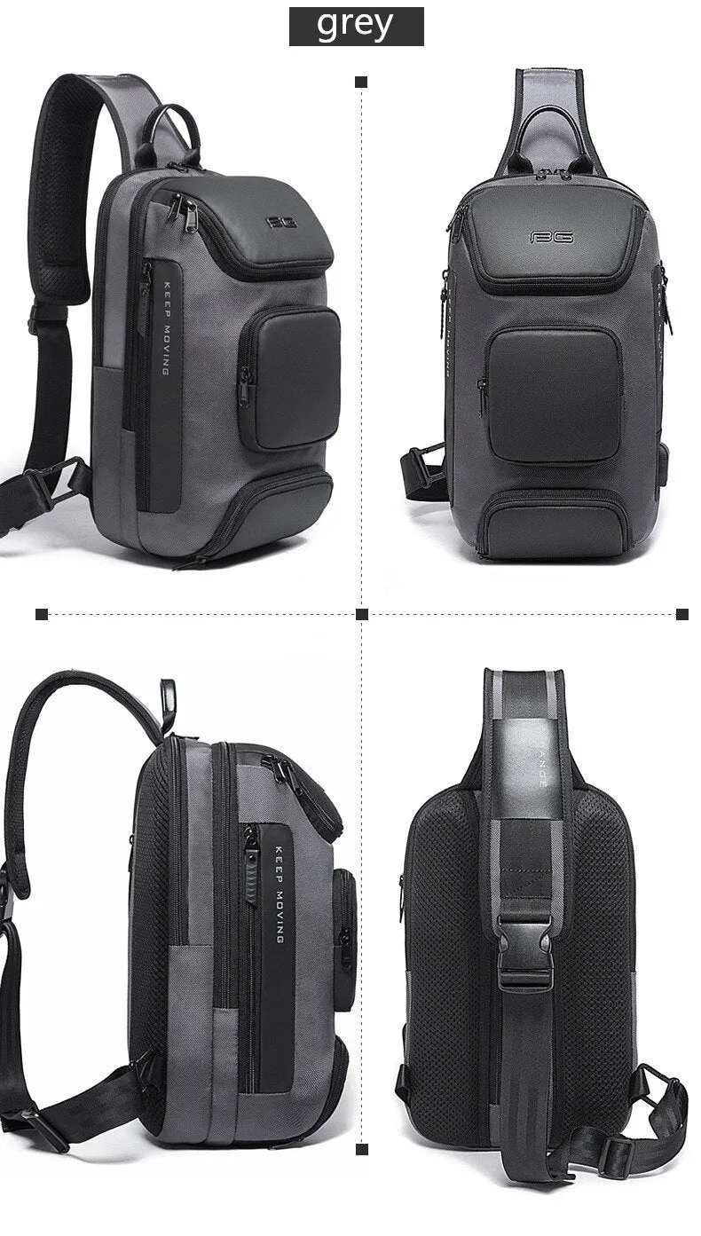 Cross Body Sling Style City Bag with USB Charging Port
