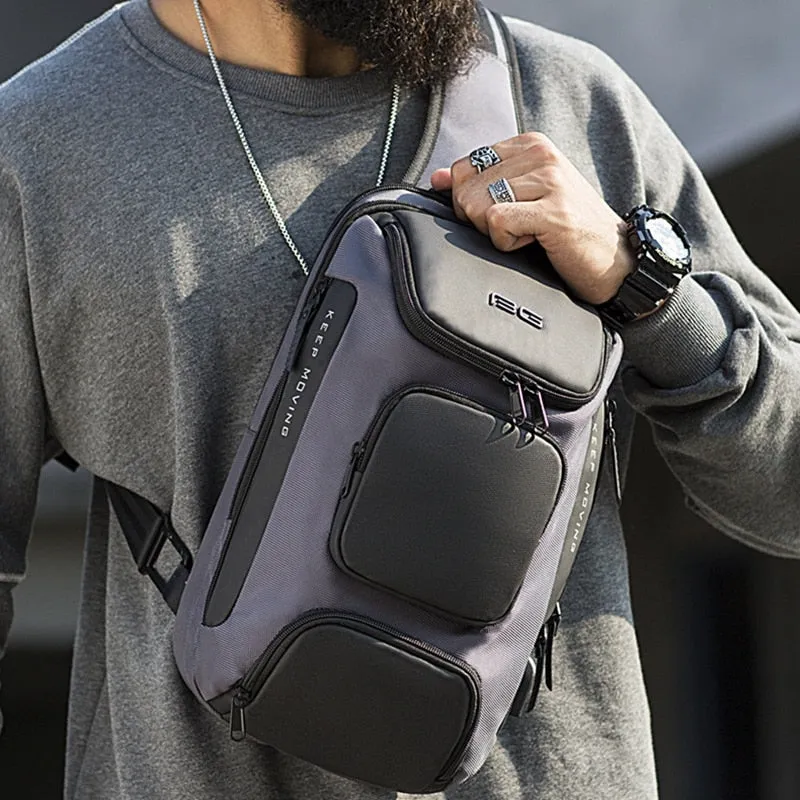Cross Body Sling Style City Bag with USB Charging Port