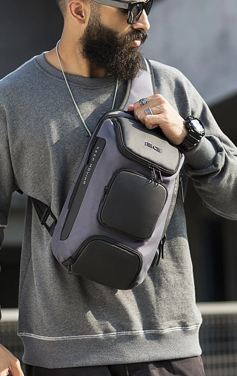 Cross Body Sling Style City Bag with USB Charging Port