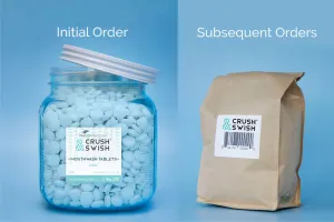 Crush & Swish MINT Mouthwash Tablets 800G BULK WHOLESALE - [click for more info]