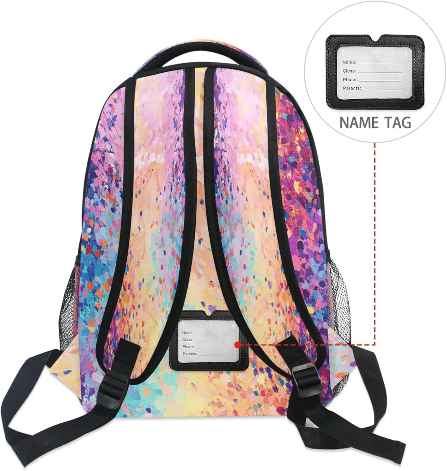 Cute Backpack for Teens Boys Girls Fashion Laptop Bookbag with Chest Strap for College Work Lightning