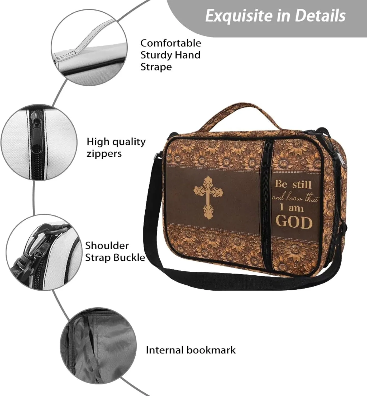 Cute Handbag,Large Bible Cover Case for Women,Bible Cover for Men,Bible Carrying Case for Women,Bible Cover for Women