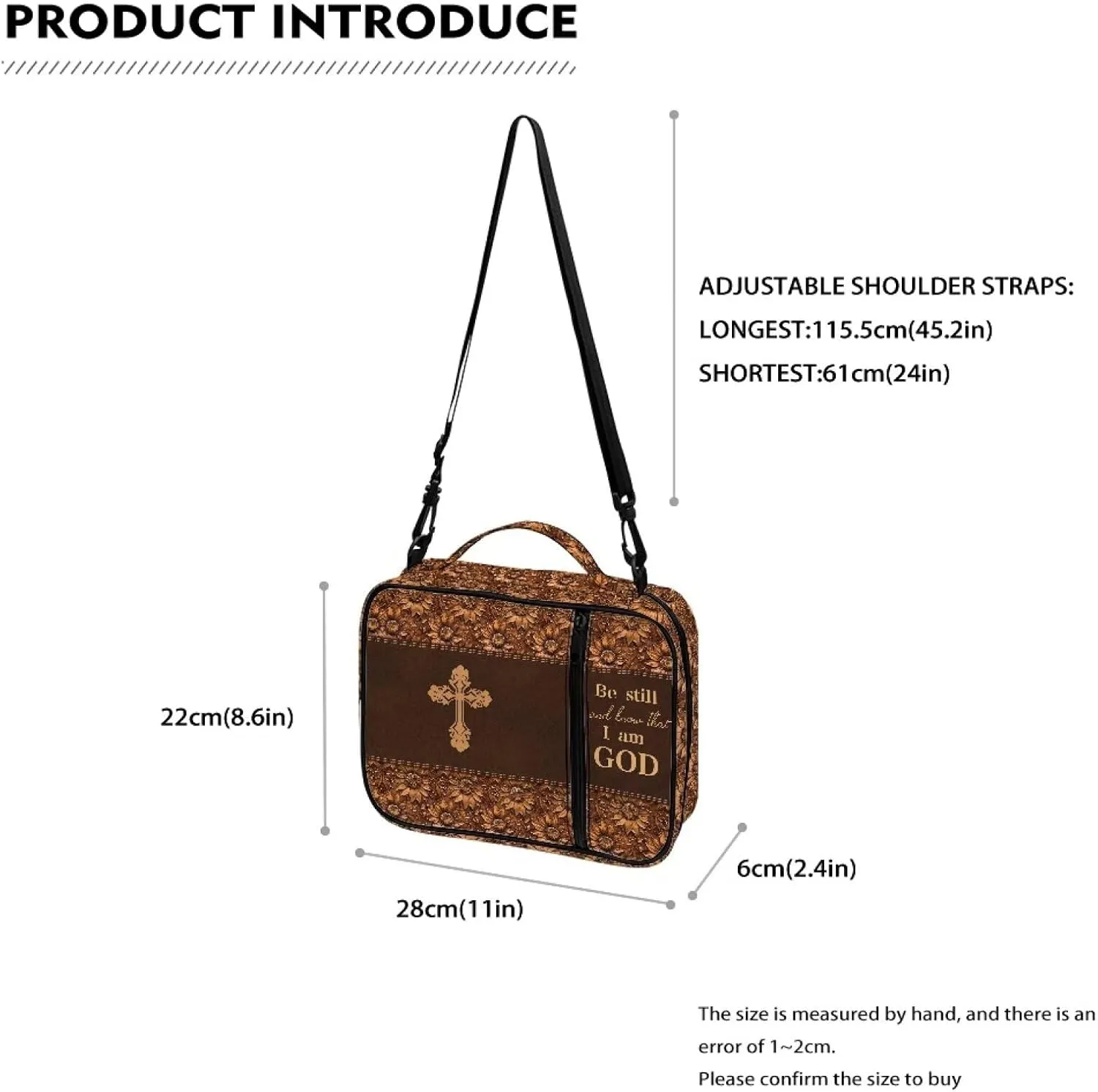Cute Handbag,Large Bible Cover Case for Women,Bible Cover for Men,Bible Carrying Case for Women,Bible Cover for Women