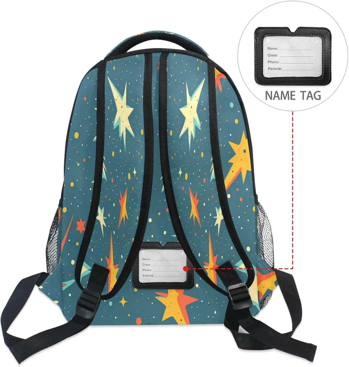 Day Backpack for Women Men Fashion Laptop Bag with Chest Strap Gift Men & Women Lightning Puffs Adventure Style