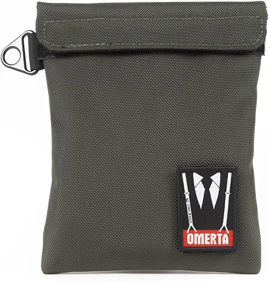 DIME BAGS Capo Carbon Filter Pouch Dual Seal | Carbon-Lined Pouch (6 Inch, Green)