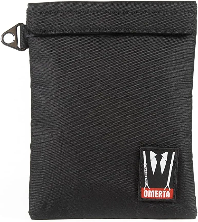 DIME BAGS Capo Pouch Dual Seal | Carbon-Lined Pouch (7 Inch, Black)
