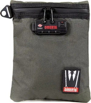DIME BAGS Capo with Lock | Carbon Filter Pouch | TSA-Approved 3-Digit Combination Lock (7 Inch, Green)