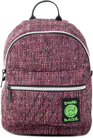 DIME BAGS - Festy Bound, Stylish Mini Backpack with (Hemp Material, Static Pink)