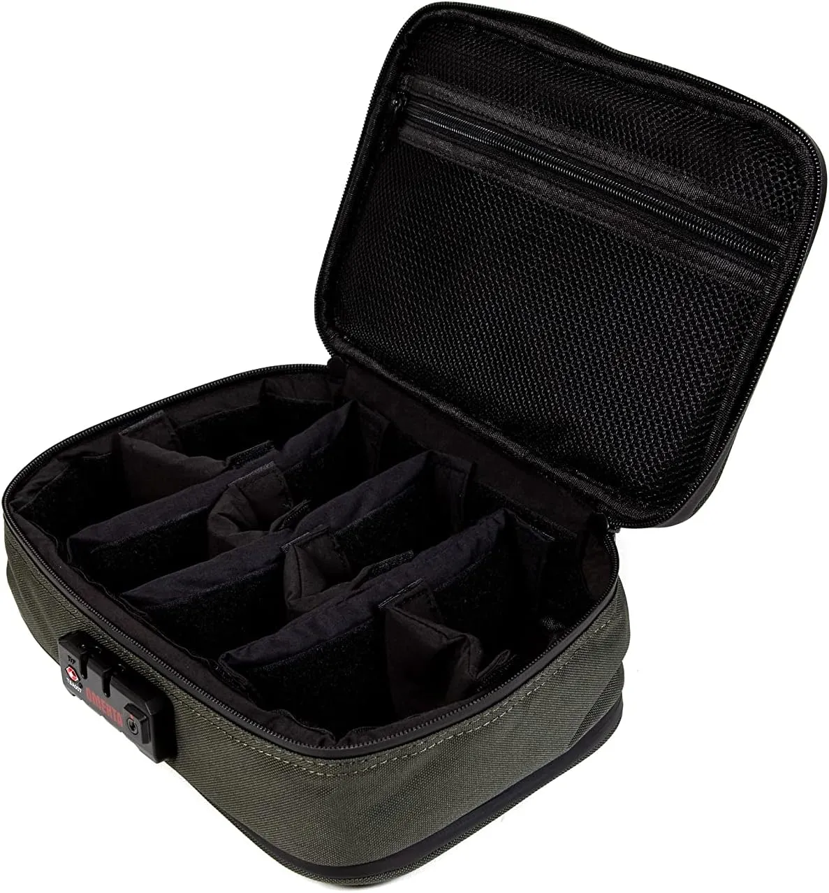 DIME BAGS Goodfella with Lock | Carbon Filter Locking Padded Pod | Activated Carbon Technology and TSA-Approved Combination Lock