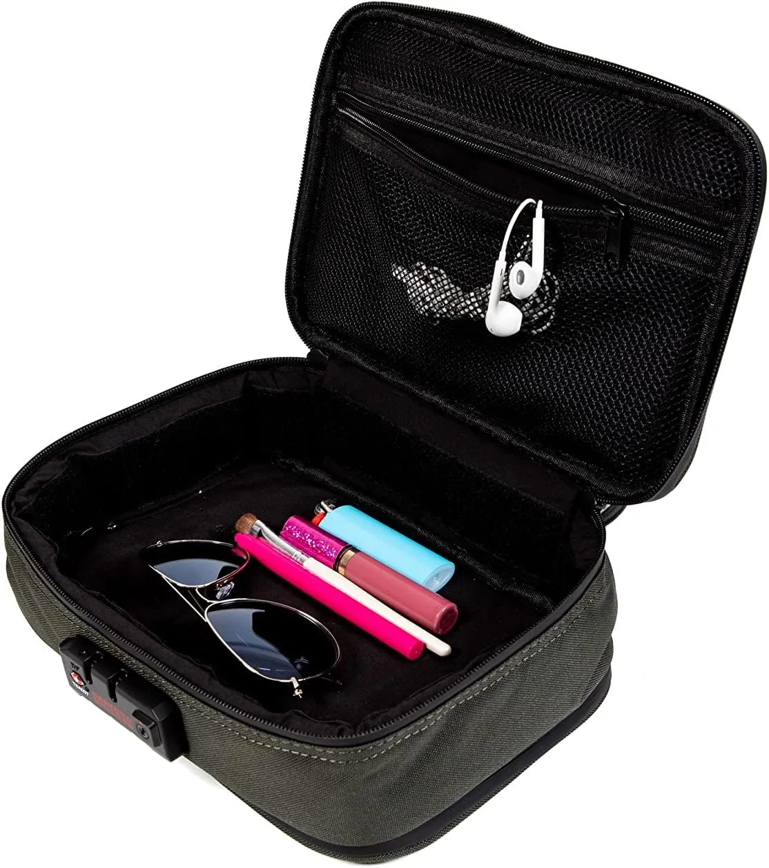 DIME BAGS Goodfella with Lock | Carbon Filter Locking Padded Pod | Activated Carbon Technology and TSA-Approved Combination Lock