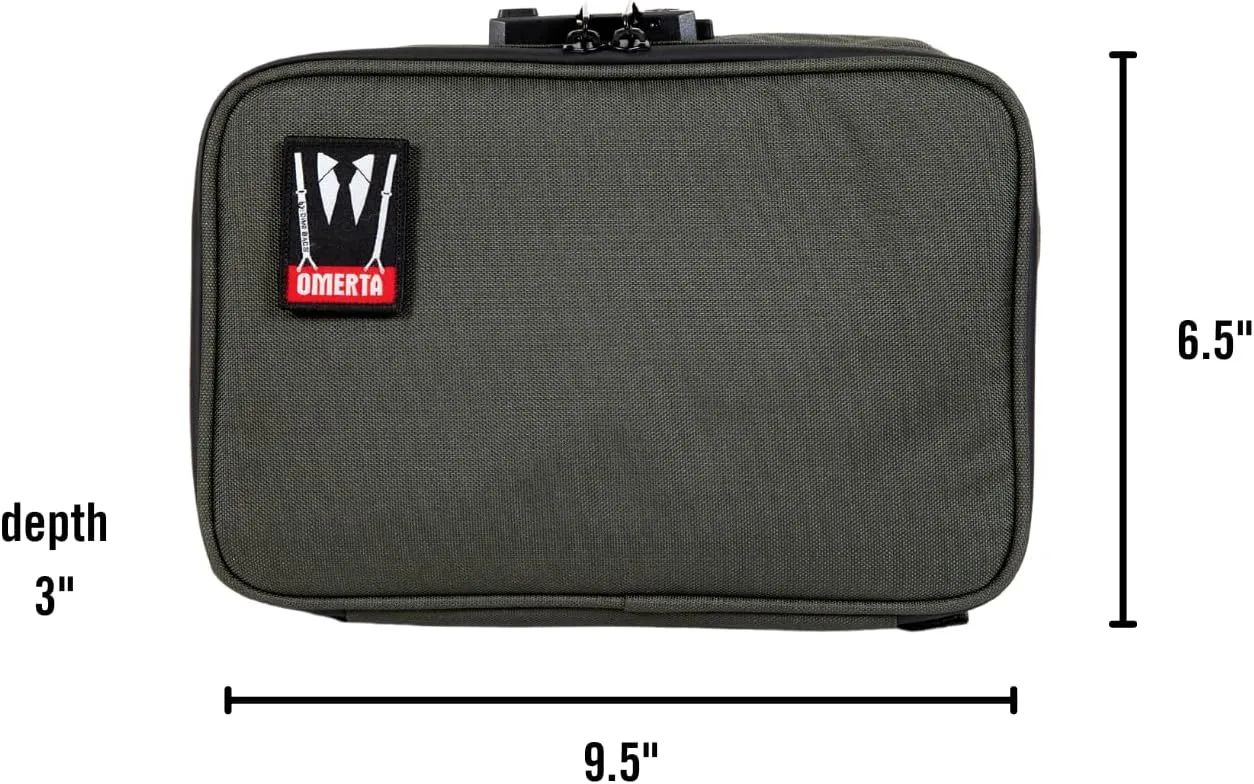 DIME BAGS Goodfella with Lock | Carbon Filter Locking Padded Pod | Activated Carbon Technology and TSA-Approved Combination Lock