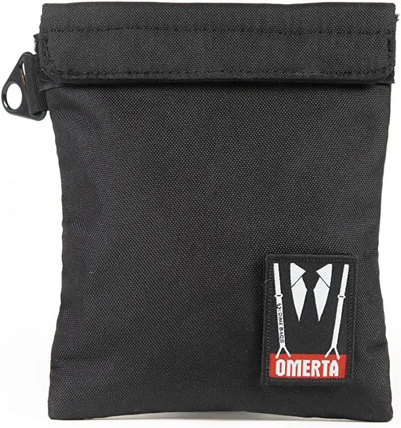 DIME BAGS Spill-proof Capo Pouch Dual Seal | Carbon-Lined Pouch with Activated Carbon Technology (6 Inch, Black)