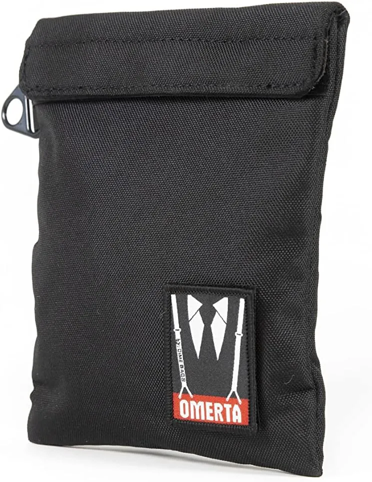 DIME BAGS Spill-proof Capo Pouch Dual Seal | Carbon-Lined Pouch with Activated Carbon Technology (6 Inch, Black)