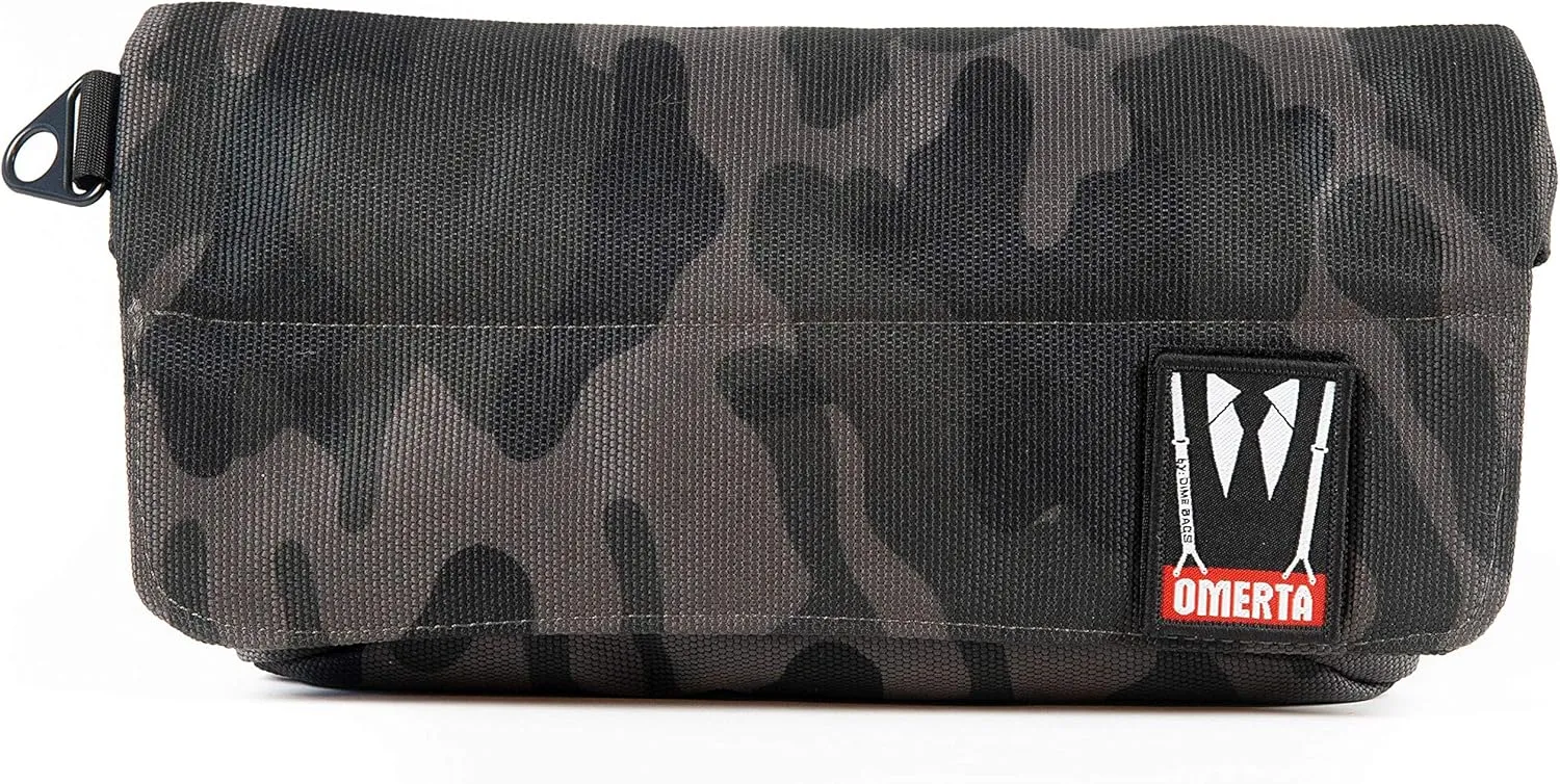 DIME BAGS Spill-proof Collector Bag | Carbon-Lined Pouch with Dual Seal (12 Inch, Camo)