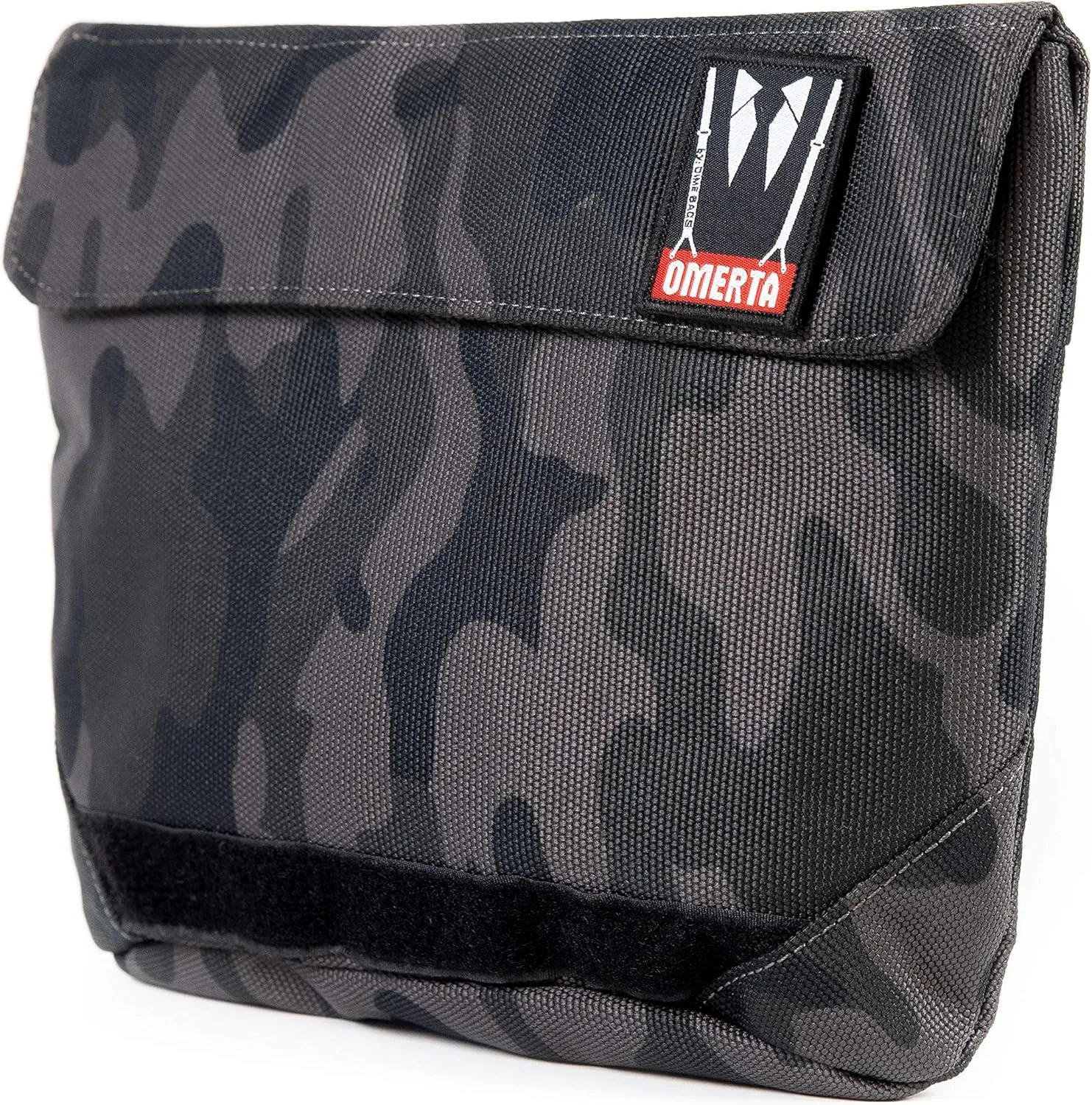 DIME BAGS Spill-proof Collector Bag | Carbon-Lined Pouch with Dual Seal (12 Inch, Camo)