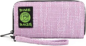 DIME BAGS Wristlet Wallet - RFID-Blocking Carrying Case with Secure Zipper and Wristlet Loop (Purple)