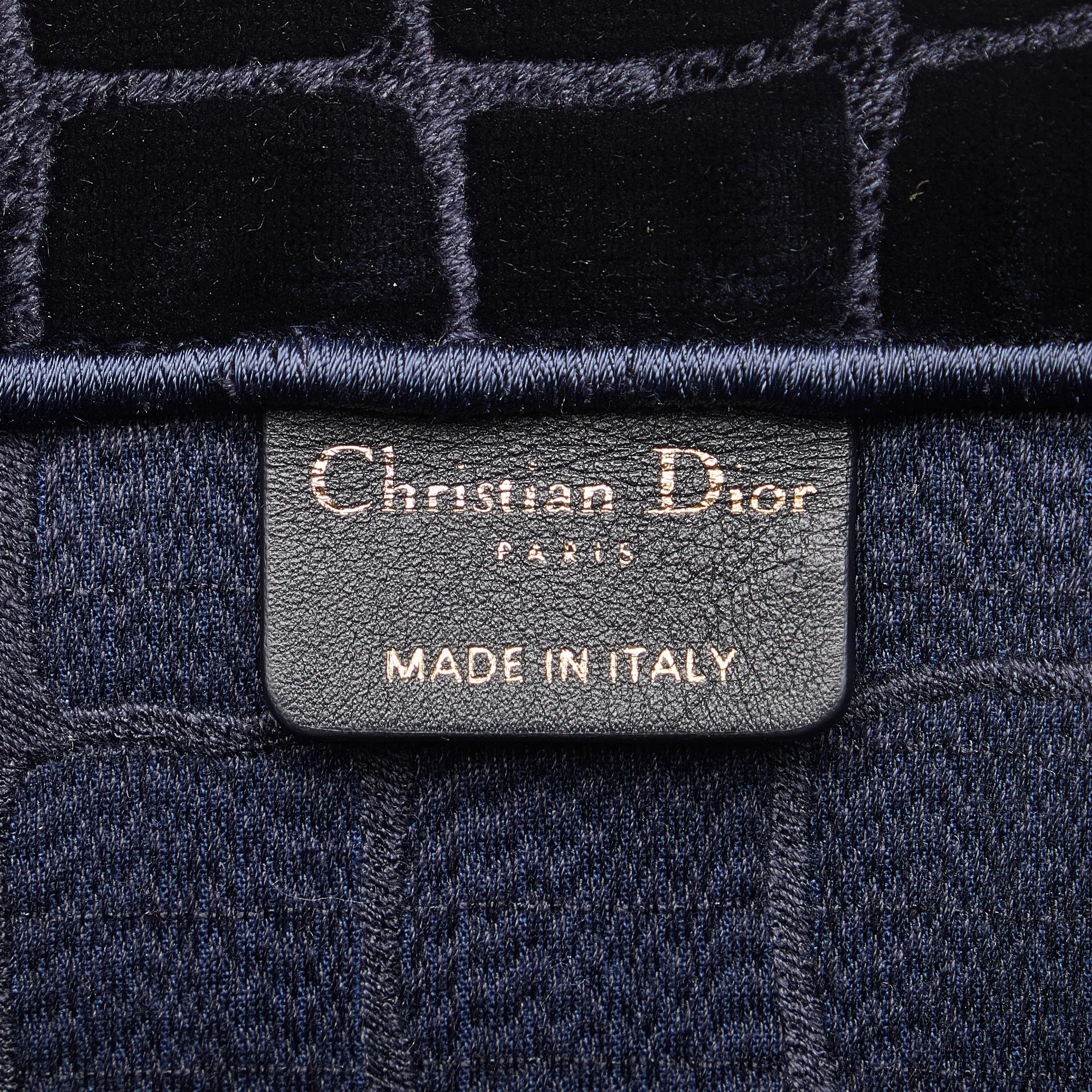 DIOR Large Velvet Embossed Book Tote Tote Bag