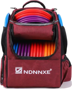Disc Golf Bag, Disc Golf Backpack with 26  Disc Capacity, Durable & Lightweight Disc Golf Bags with 8 Storage Pockets