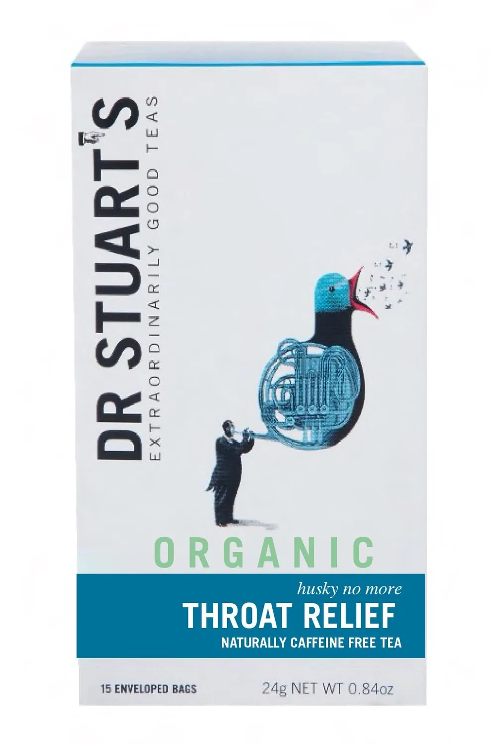 Dr Stuart's  Organic Throat Relief 15 Enveloped Bags