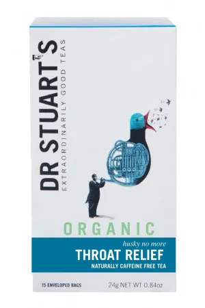 Dr Stuart's  Organic Throat Relief 15 Enveloped Bags