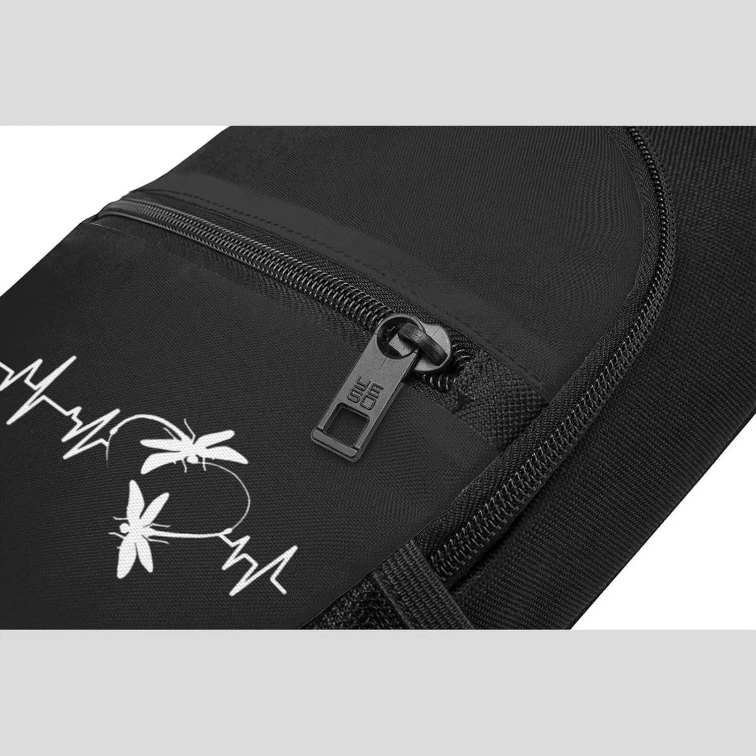 Dragonfly Heartbeat Sling Bag Crossbody Backpack Shoulder Casual Daypack Bags for Men Women
