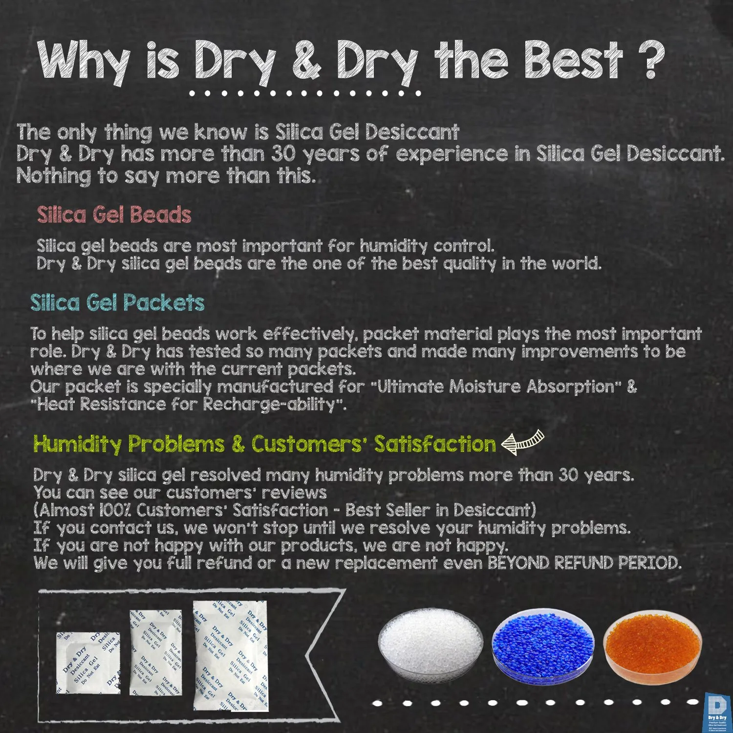 Dry & Dry 1 Gram [10000 Packets] Silica Gel Packets Desiccants, Silica Packets - Rechargeable Silica Gel Packs, Desiccants Packets, Silica Gel