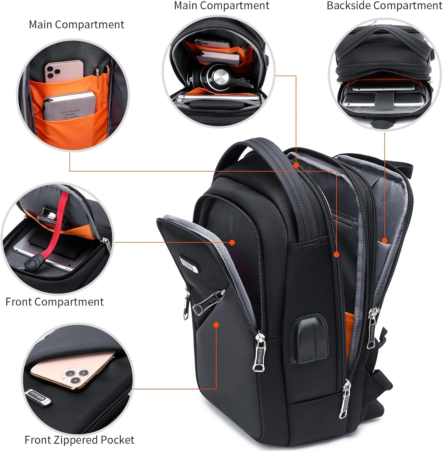 DUSLANG Hiking Daypack Shoulder Backpack Crossbody Sling bag for Men, Chest Bags with USB Charger Port For Casual Camping Biking Travel Cycling