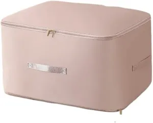 Dustproof And Moisture-Proof Compression Storage Bag Quilt Compression Organizer Bag Large Capacity Clothes Luggage Moving Bag(Pink*2,L)