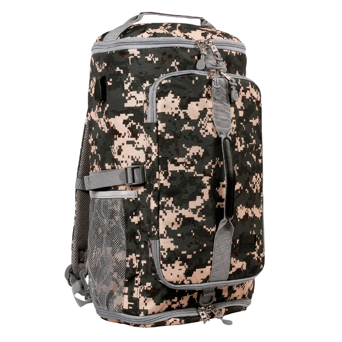 Dylan Multi-Purpose 2-Way Duffel Backpack in Green Camo - Final Sale