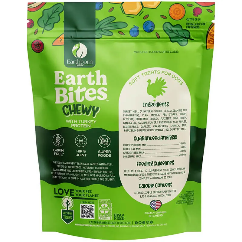Earthborn  Earth Bites Chewy Turkey