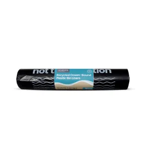 Ecopack 60L Recycled Garbage Bags - Ocean Bound - XL (1 Roll/30 Bags)