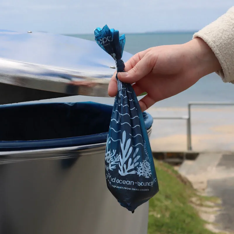 Ecopack Recycled Plastic Dog Poop Bags (6 Rolls/90 Bags)