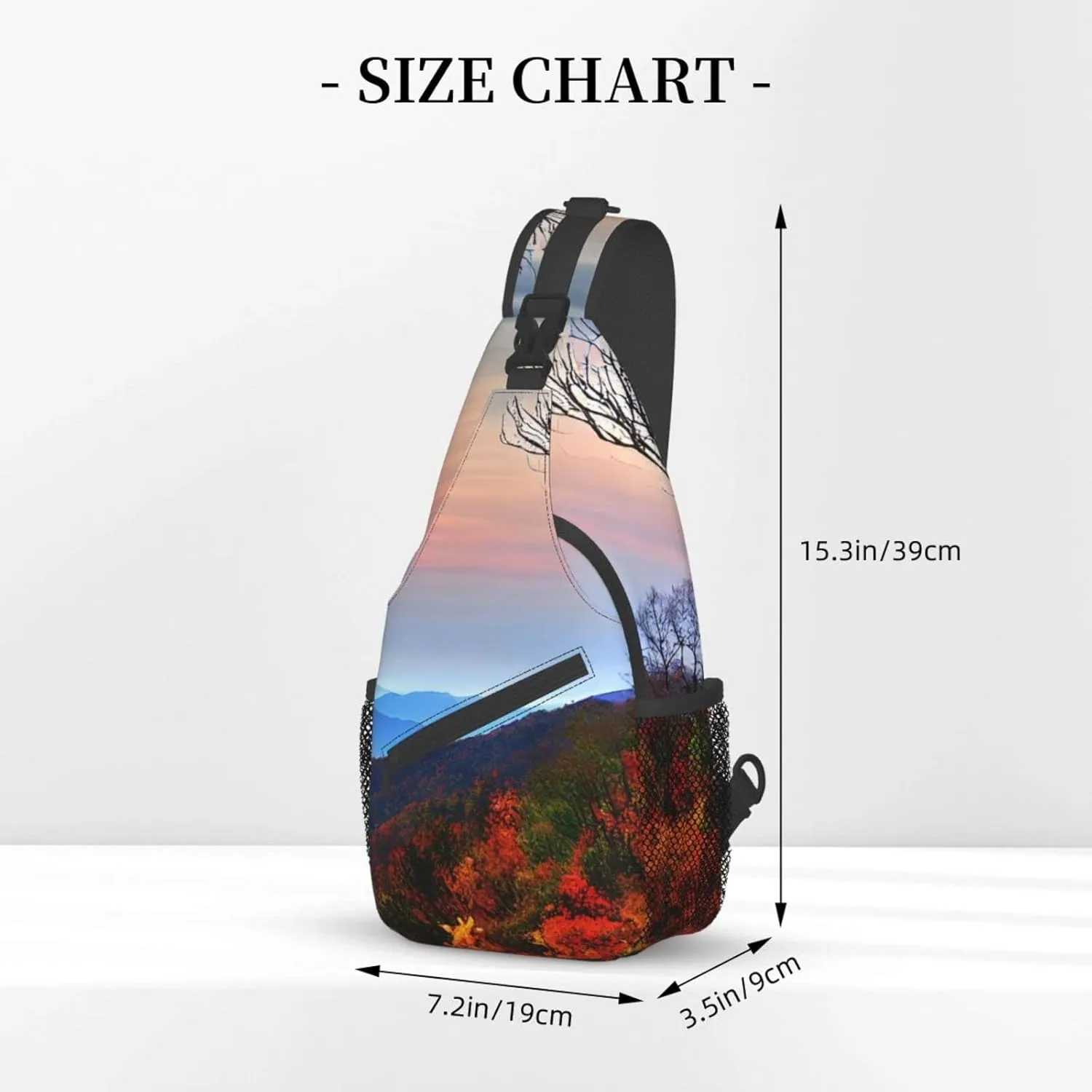 England Symbols Print Crossbody Sling Backpack For Women Men,Sling Bag Travel Hiking Chest Bag Daypack